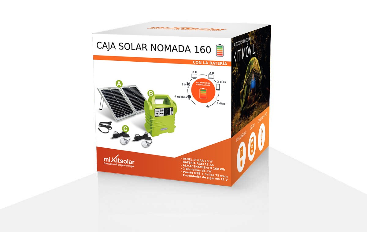 Box solaire nomade 160