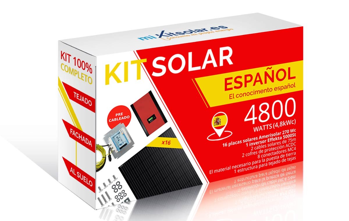 Kit Solar Completo Para Consumos De Hasta 4800W