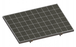 Kit de fixation brise soleil 4 panneaux