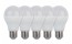 Lot de 5 ampoules A60 E27 10W Blanc Chaud