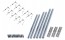 Kit de fixation pour 4 panneaux